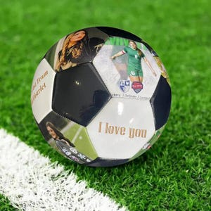 Personalized Custom Photo/Text Soccer Ball for Valentine&#39;s Day