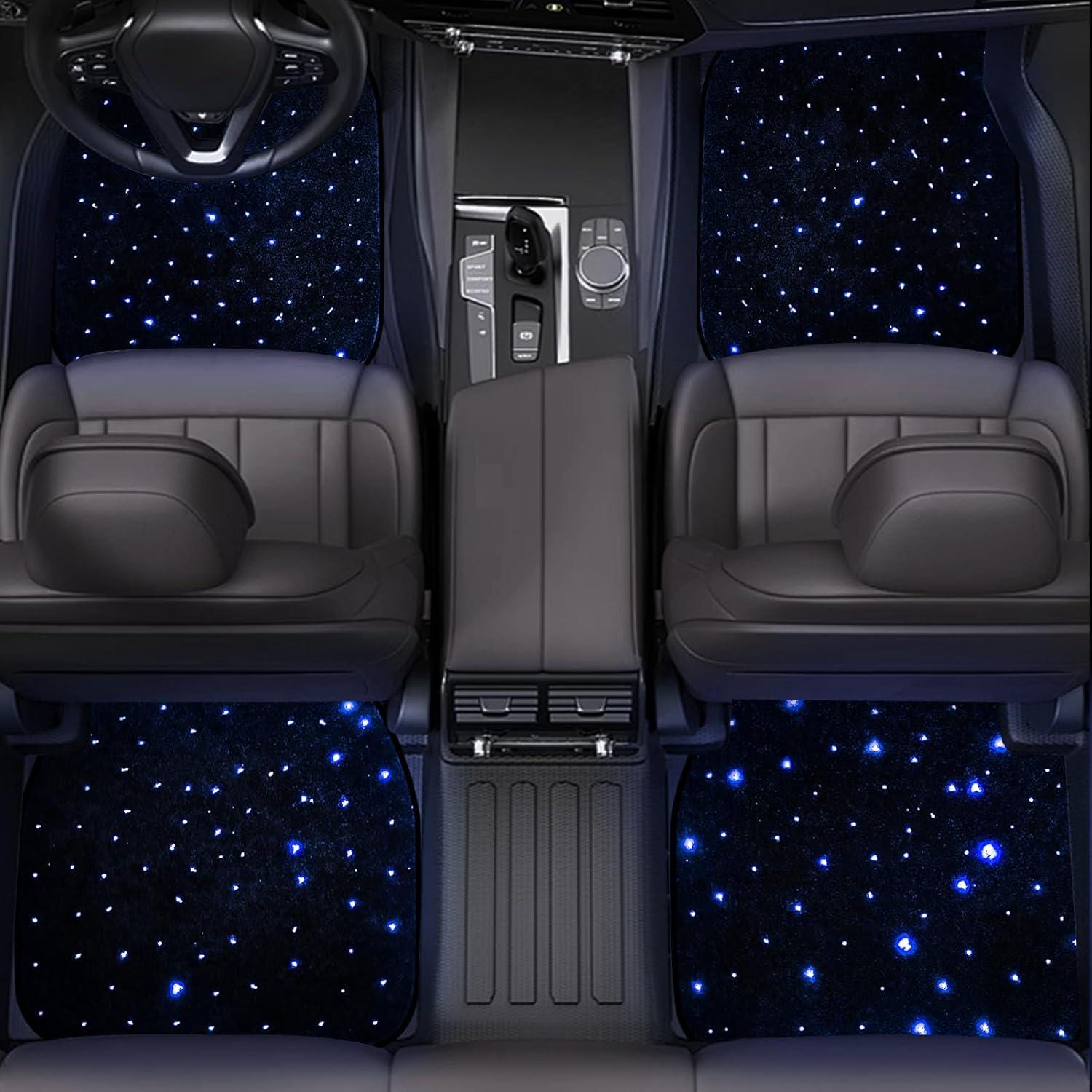 Starlight LED Car Floor Mats: Universal Fit RGB Ambient Lighting