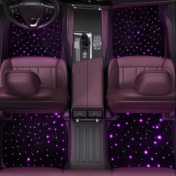 LED Galaxy Car Floor Mats, App Control, Universal Fit