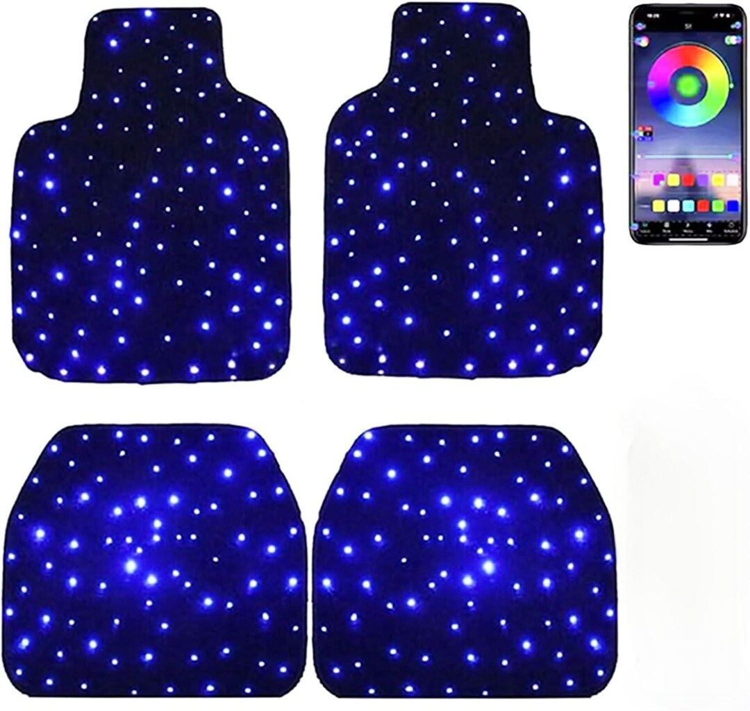 Rgb Racing Mat Starlight LED Car Mats – RGB Ambient Lighting, App Control - Etsy