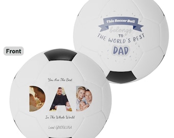 Personalisierter Fußball für Papa, personalisiertes Geschenk, Vatertagsgeschenk, Geburtstag