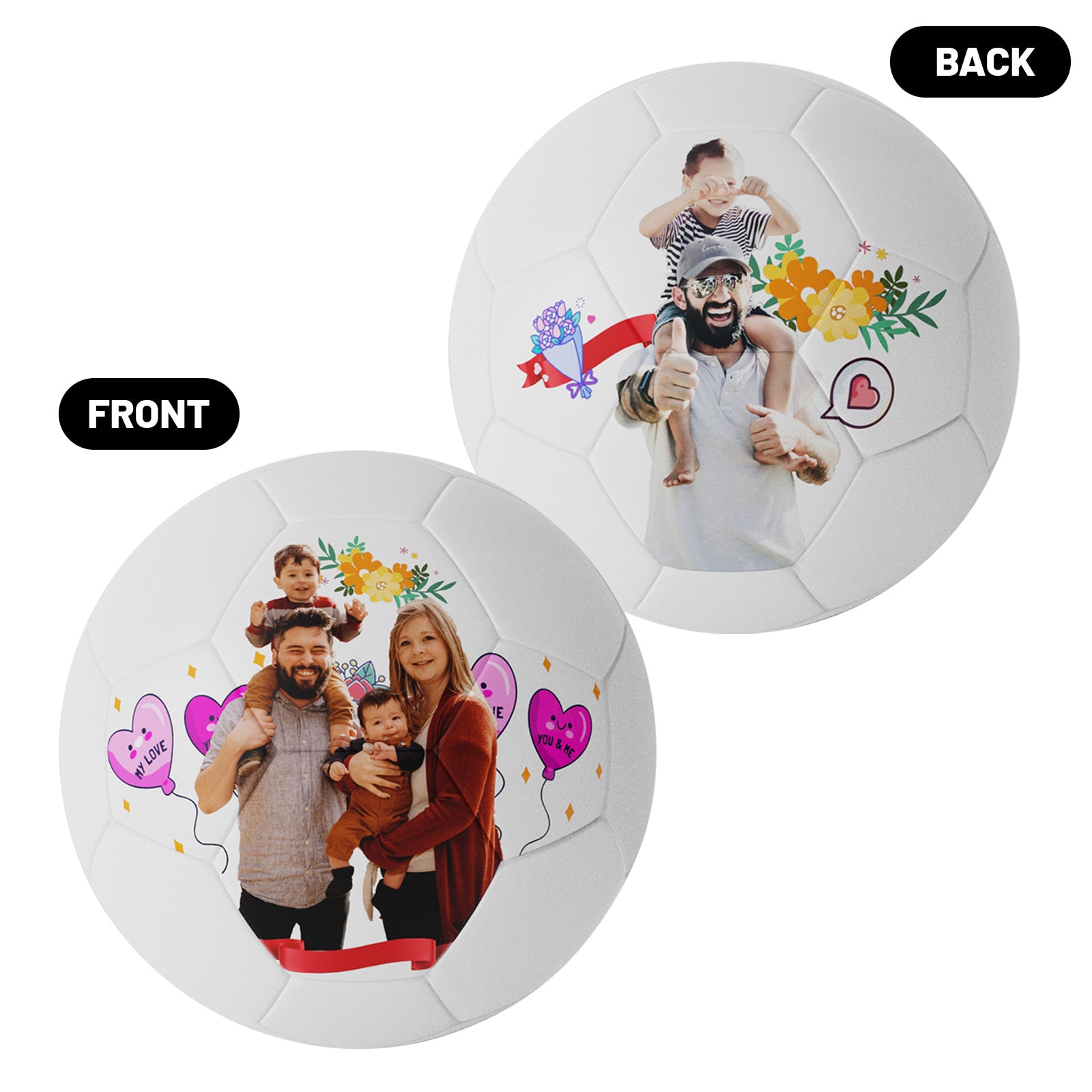 Personalized Custom Gift Soccer Ball Size 5，Gift for Family, Gift for Friends