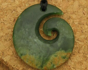 Pounamu Jade Spiral Pendant