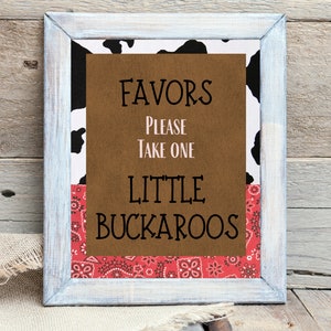 Farm Favors Please Take One Sign Farm Birthday Sign, Farm Red Bandana ...