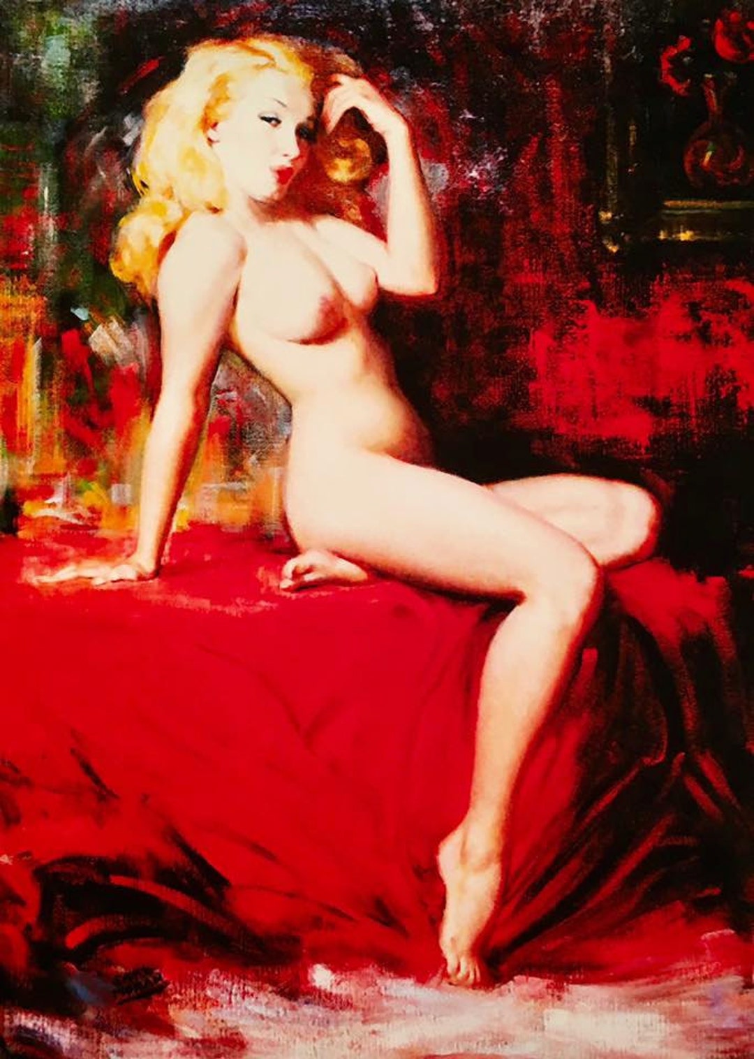 1080px x 1516px - CART SALE MARILYN Monroe by Earl Moran 8x10 Nude Pinup Girl - Etsy Singapore