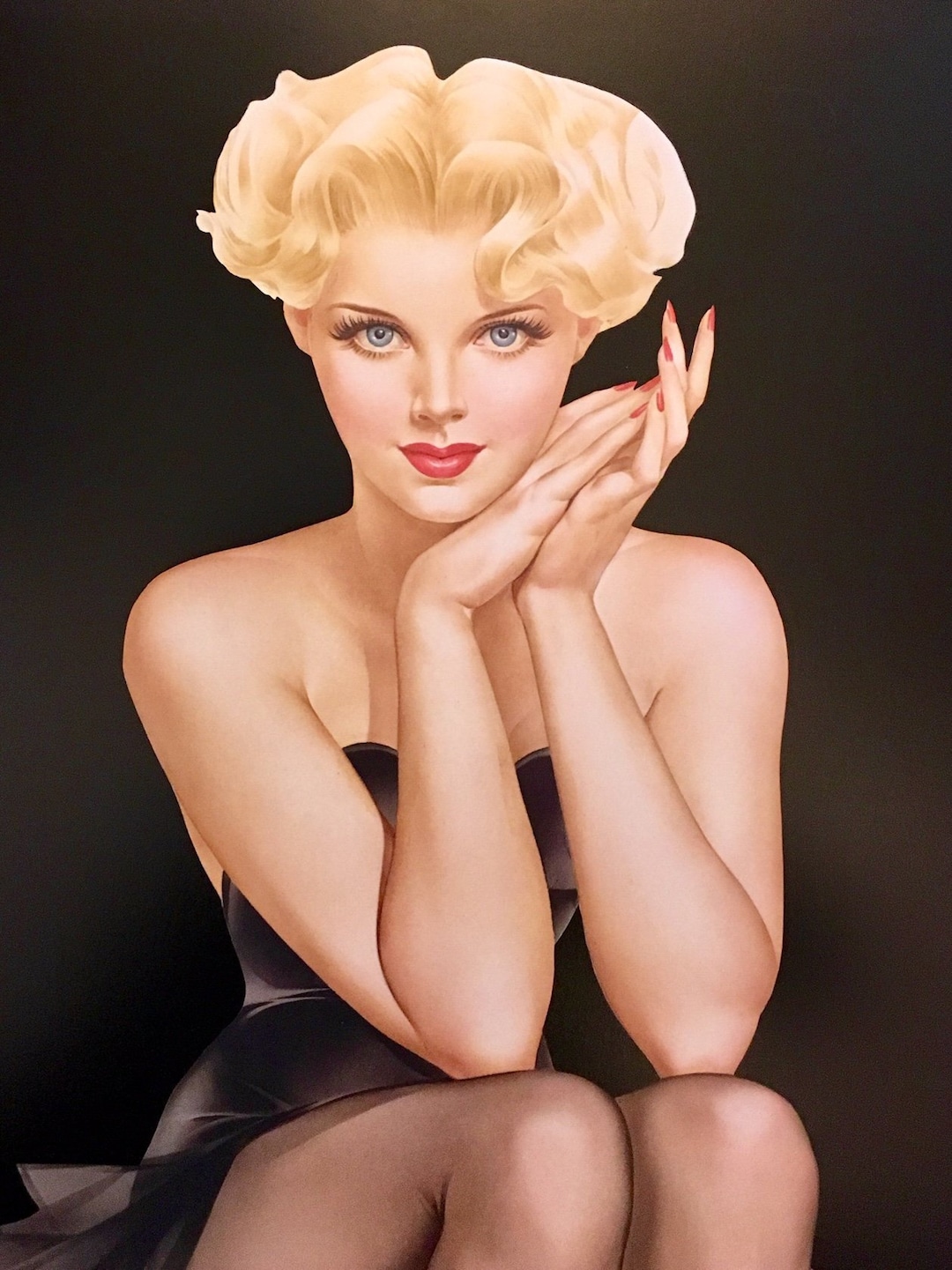 50th Anniversary Vargas Girl 1990 Lithograph 36x24 by
