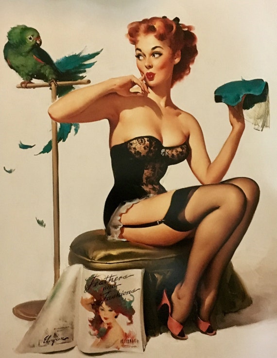 Tongue girl vintage pinupfiles