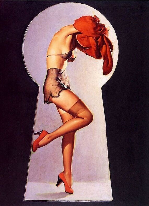 art deco pin up
