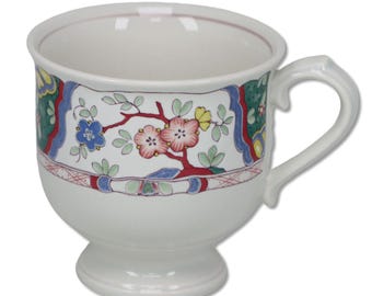 Mikasa Provincial Villa Medici 8oz Footed Coffee Mug Tea Cup Japan, CV900 1990&#39;s