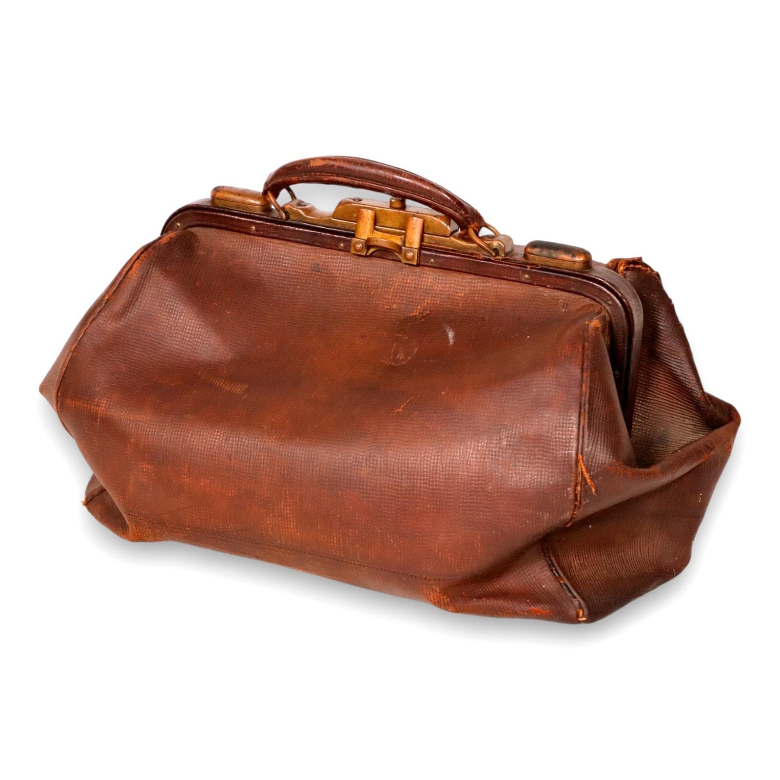 Brown Leather Doctor's Medical Travel Bag 15