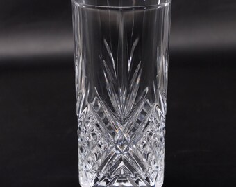 Vaso alto Arcoroc Broadway de 14,6 cm (5 3/4") L7255, 355 ml (12 oz), transparente, tallado en abanico, fabricado en Francia.