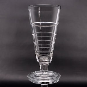 Banded Ring Ice Cream Parfait Sundae 6 1/2&quot; Glass Vintage 1930&#39;s