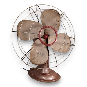 Westinghouse 16SD3 16" Oscillating Retro 3 Speed 4 Blade Fan Bronze Vintage 1950