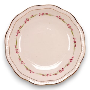 Edwin M Knowles KNO78 Soup Bowl 8 1/2&quot; Semi Vitreous England Vintage 1930&#39;s