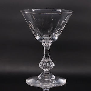 Duncan Miller Willow Liquor Cocktail Etched Crystal Glass Vintage 1950&#39;s