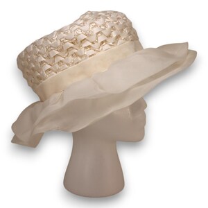 Cream Straw Hat Bow - Etsy display picture 3