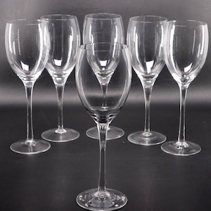 Kristall Weinkelch 6er Glas Set 21 cm H Vintage
