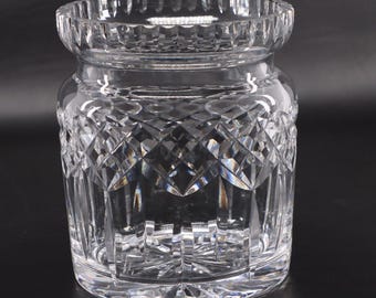 Pote para biscoitos Waterford Lismore Crystal, 15 cm, sem tampa, vidro lapidado, estilo vintage.