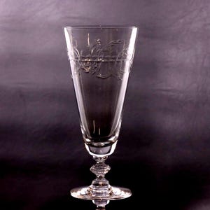 Tiffin-Franciscan Lenox Belvedere 7 3/8&quot; Iced Tea Glass Crystal 1950-66 USA