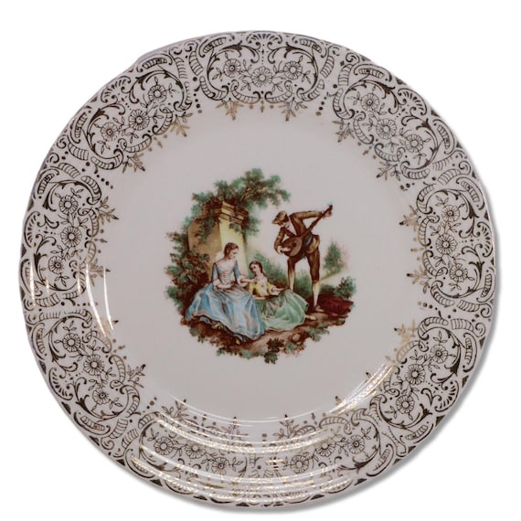 American Limoges Triumph China D'or Filigree 1TS284 Salad Plate 7