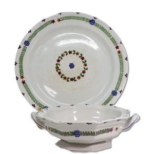 Adams China ADA27 12.5&quot; Round Serving Platter and Vegetable Bowl 1891 to 1930