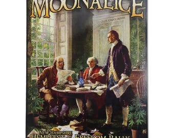 Moonalice-poster NH Hempfest, gesigneerde Chris Shaw M726-lithografie, 19-07-2014
