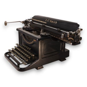 【ビンテージ】大型 米国 アンティーク SMITH-CORONA タイプライター LC Smith Corona 8 18