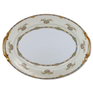 Noritake Sedalia 80553 Large Oval Serving Platter 16&quot; Antique Circa 1933