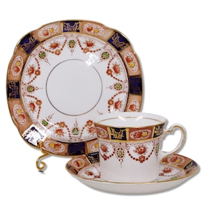 Colclough Imari 6699 Trio Teetasse/Untertassen/Beilagenteller C 1939-45 Vintage