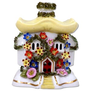 Victorian Staffordshire Country Cottage Pastille Burner England C 1850