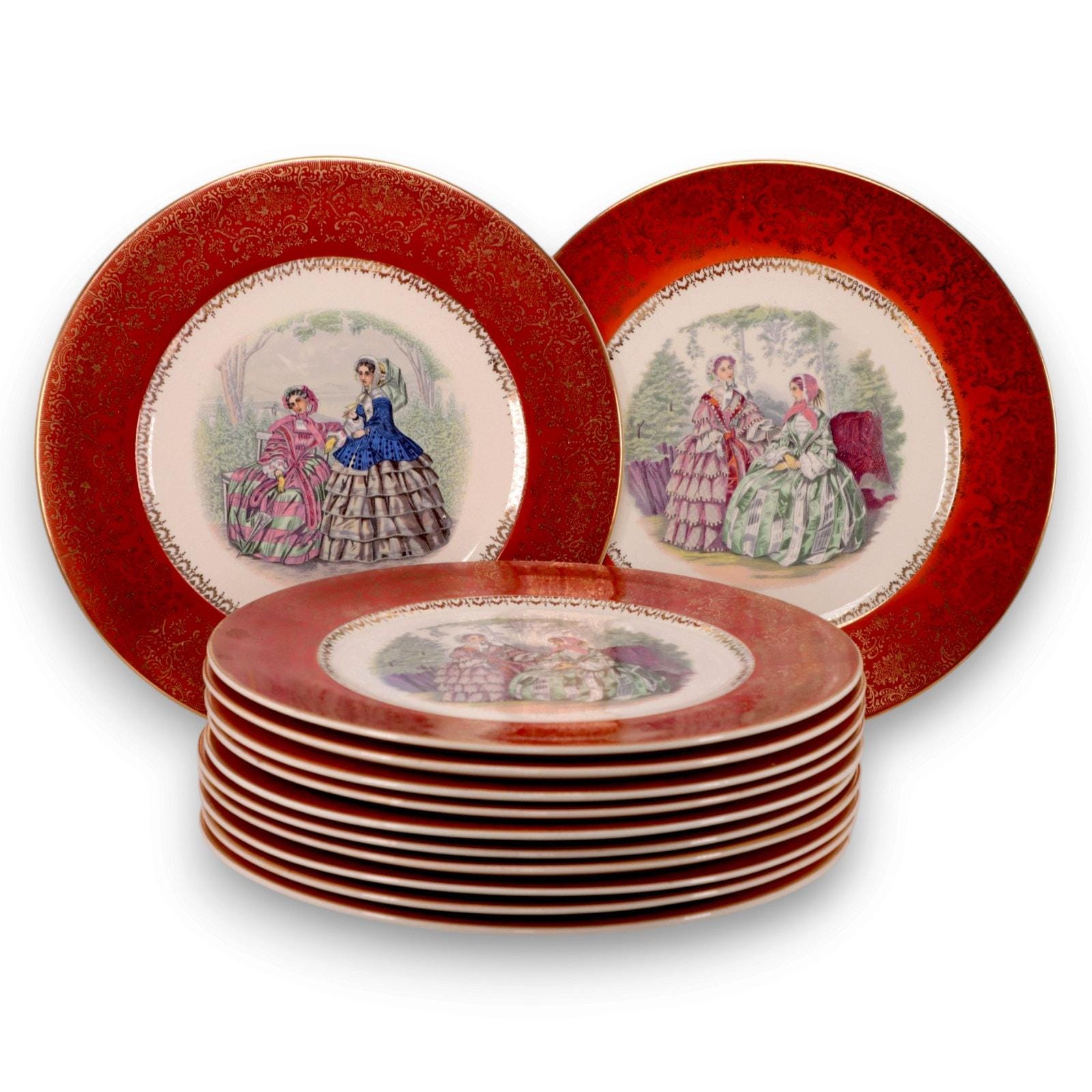 Vintage Dinnerware Red - Etsy