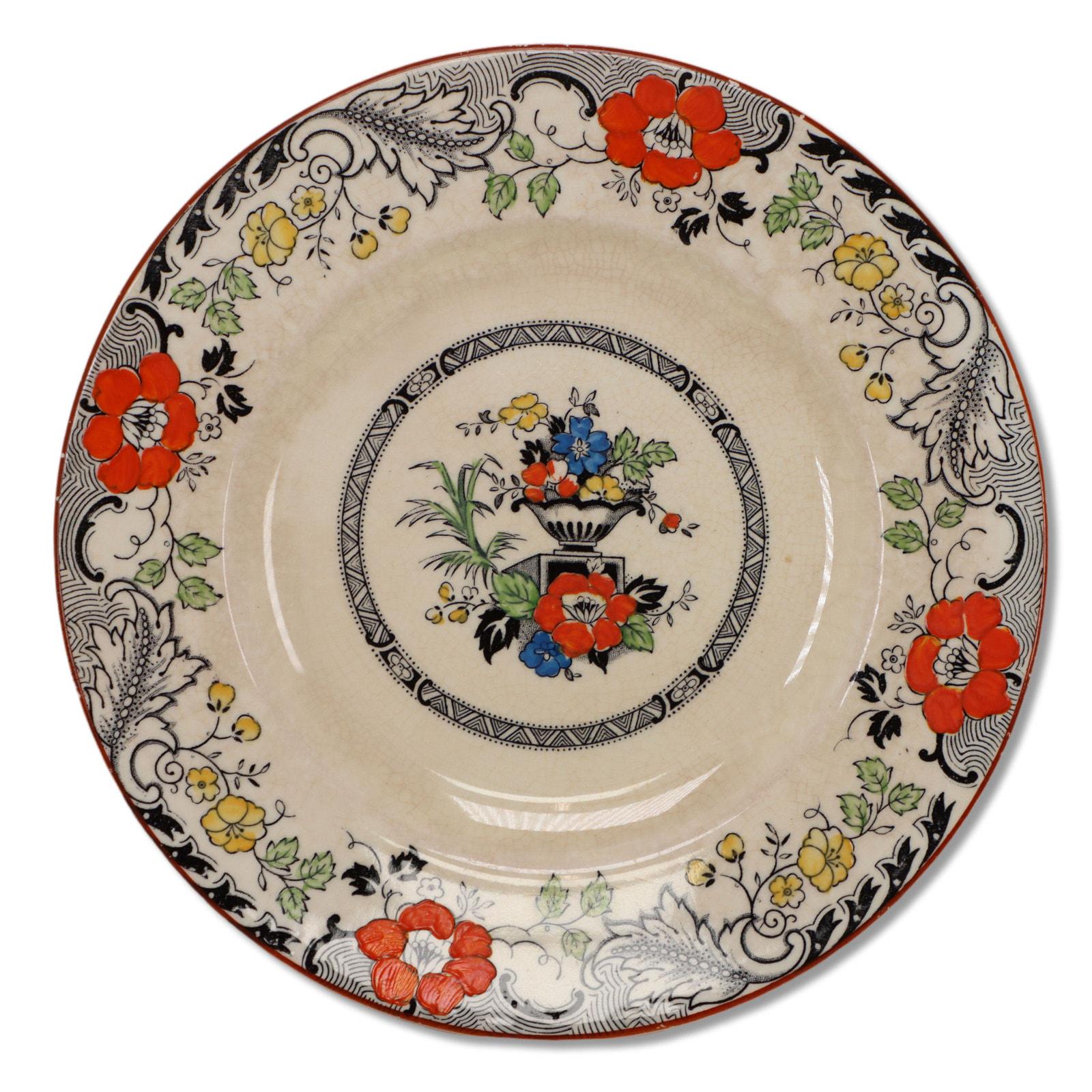 Enoch Woods Danbury 8" Salad Luncheon Plate Burslam England Vintage 1930's