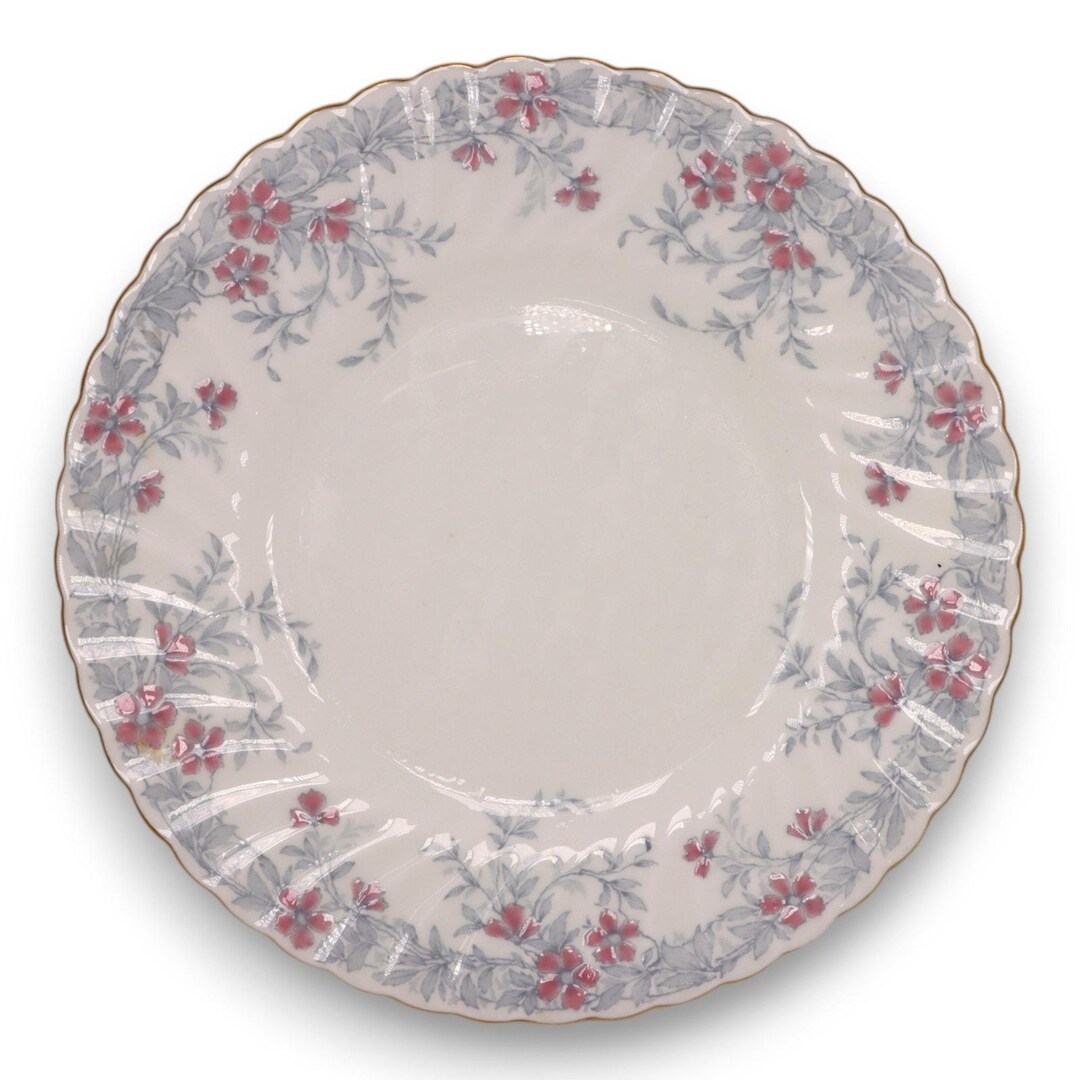 ミントン ガーデン ピンクス S575 ランチプレート 渦巻き模様