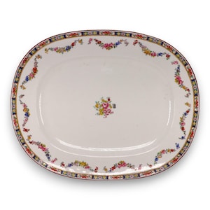 Mintons Minton Rose A4807 Smooth 17&quot; Oval Serving Platter England 1904-1912