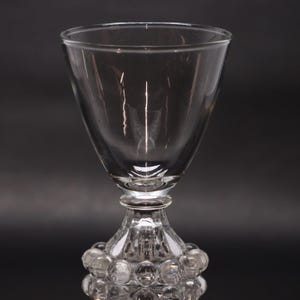 Anchor Hocking Berwick Clear Boopie 4 1/2&quot; Wine Juice Glass Vintage 1950&#39;s