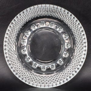 Posacenere Anchor Hocking in vetro con punta a diamante e chiodo da 5&quot; vintage anni &#39;50