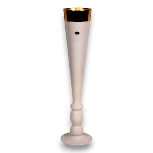 Franco SRL Vetrerie E Cristallerie 27 &quot;Kristall Design Weiße Trompete Bodenvase