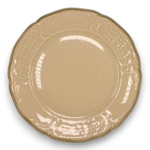 Rosenthal Sanssouci Ivory Green Trim R2343 Salad Plate 8&quot; Germany China 1940&#39;s