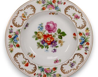 Vintage Noritake Rose China Set of Four Salad Plates Made in