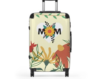 Mother's Day Suitcase: Stylish Travel Essential | PC Shell, 360 Degree Wheels, High-Resolution Design | Polycarbonate & ABS