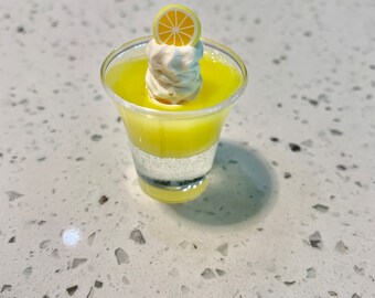 18 Inch Doll 1:3 1/3 Scale AG CCDF Pretend Play Gift Drink Food Lemon Parfait Pop Soda Water Handmade