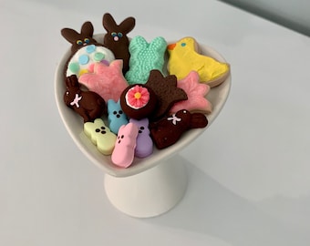 16 18 Inch 1/3 1:3 Scale AG Doll Easter Cookies Bunny Flower Spring Bakery Food Drink Dessert Handmade Chocolate Candy Handmade CCDF Prop