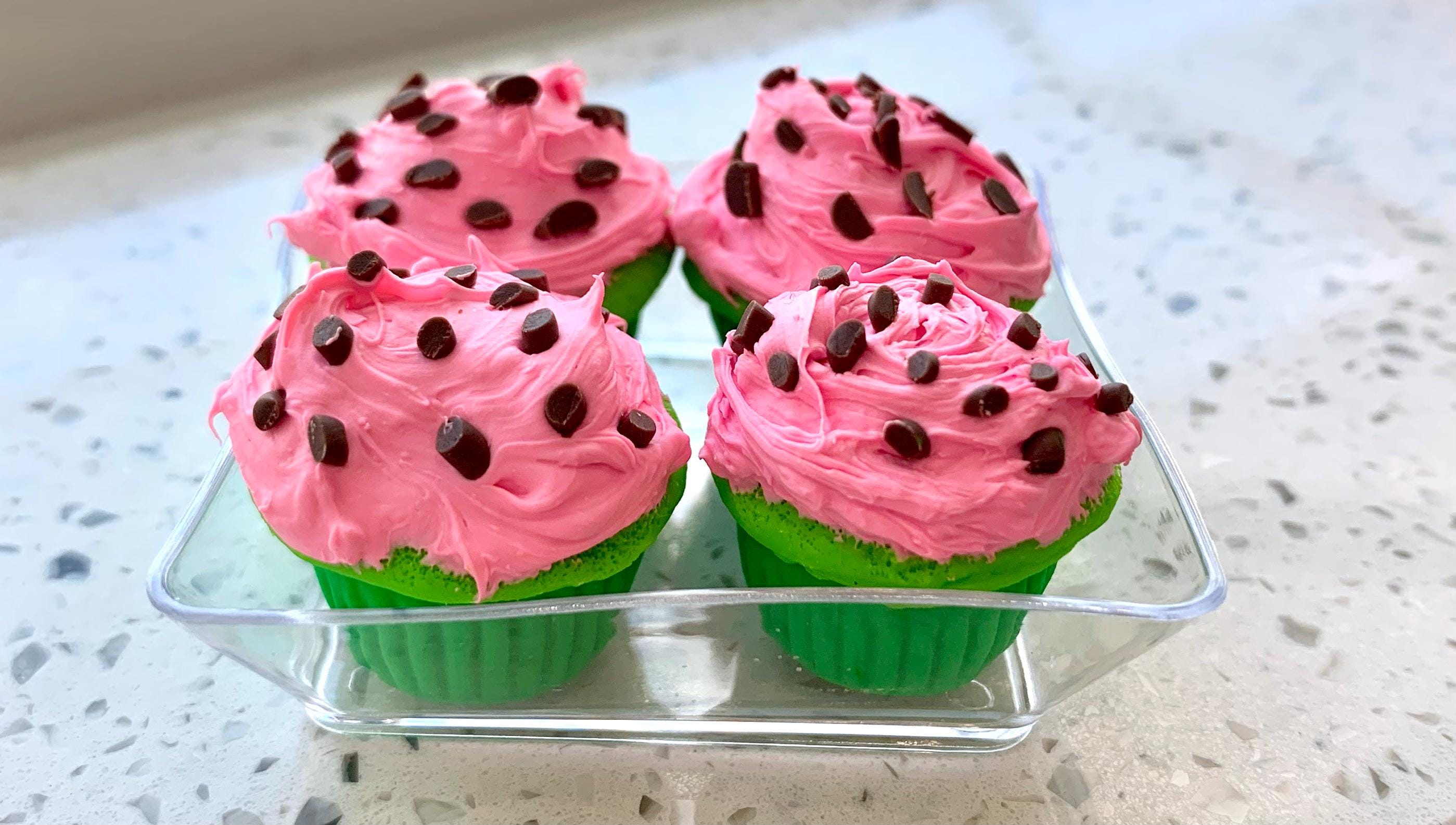 18 Inch Doll AG 1:3 1/3 Scale Prop  Watermelon Cupcakes Summer Spring Pool Beach Picnic Food Drink CCDF Handmade Holiday 4th July Fourth