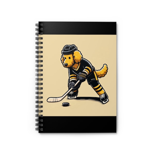 Goldendoodle Hockey Notebook