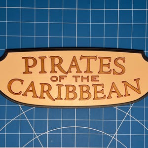 Disneyland Fluch der Karibik Eingang Schild Wandkunst