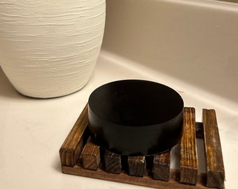 Handmade Hockey Puck Soap Bar: Masculine Scented Gift