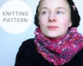 Knitting Pattern | SNUGGLY COWL | Cowl Knitting Pattern