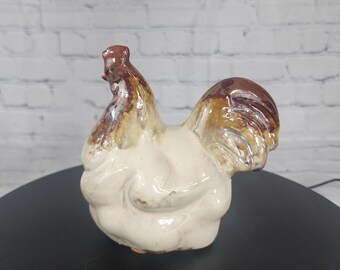 Vintage Ceramic Hen - Farmhouse Decor, Poultry Figurine