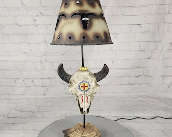Western Steer Cow Skull Decorative Tea Light Votive Candle Holder Figurine/Lamp Style