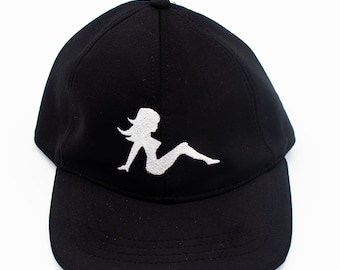 Baseball Cap with Embroidered Mudflap Girl - Unisex